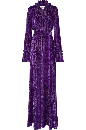Philipp Plein Chiffon Gipsy devor??-effect dress
