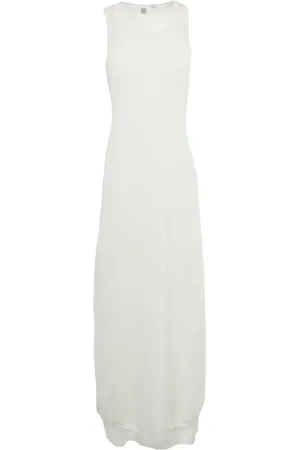 Totême Layered fine-knit maxi dress