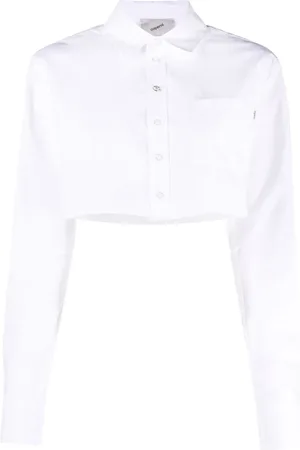 COPERNI Cropped cotton shirt