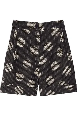 Destree Daniel polka-dot jacquard shorts