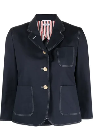 Thom Browne Sack-patch cropped jacket
