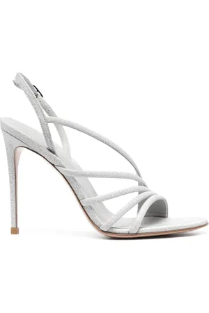 LE SILLA 115mm metallic leather sandals