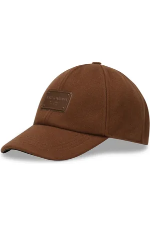 Dolce & Gabbana Logo-plaque wool baseball cap