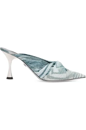 Roberto Cavalli Twisted pointed slingback pumps