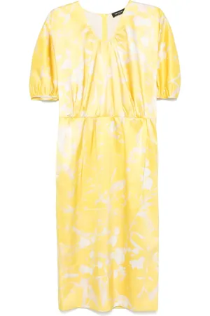Fabiana Filippi Tilia-print midi dress