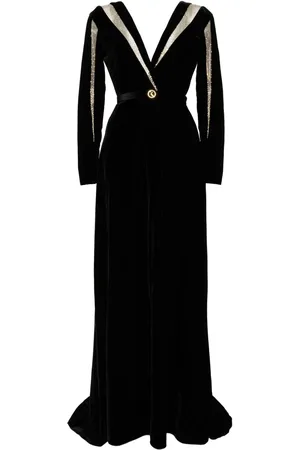 Saiid Kobeisy Velvet long dress