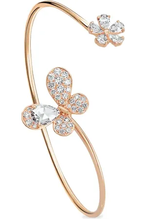 David Morris 18kt rose gold Pixie diamond bangle