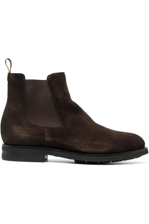santoni Suede Chelsea boots