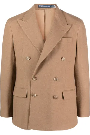 Ralph Lauren Logo-patch double-breasted sport jacket