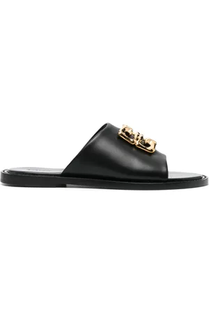 Givenchy 4G Liquid leather slides