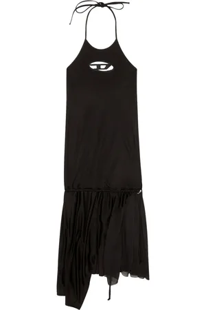 Diesel D-Salilar-Od halterneck asymmetric minidress