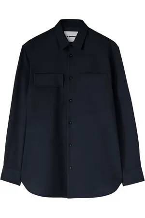 Jil Sander Long-sleeved wool shirt