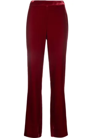 Moschino Velvet high-waisted trousers