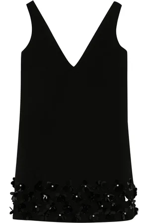 Self-Portrait 3D-sequins crepe mini dress