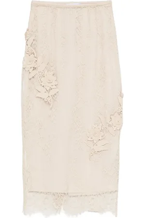 Blugirl Rose-embroidered skirt