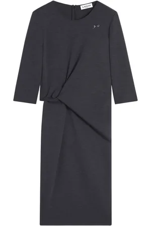 Lanvin Cat-pin midi dress