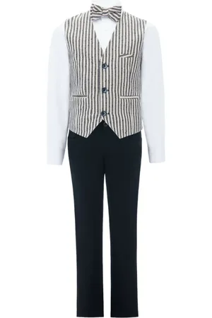 M. Moustache Ruggero striped vest set