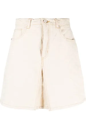 Casablanca Monogram-jacquard denim skirt