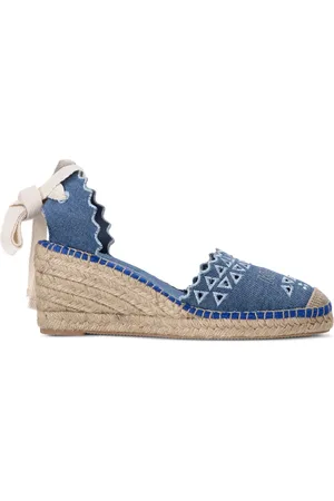 Karl Lagerfeld Kamini cut-out denim espadrilles