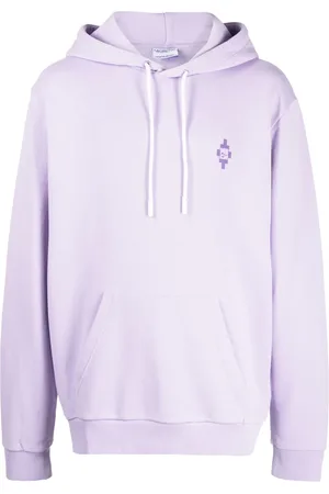 MARCELO BURLON Graphic-print cotton hoodie