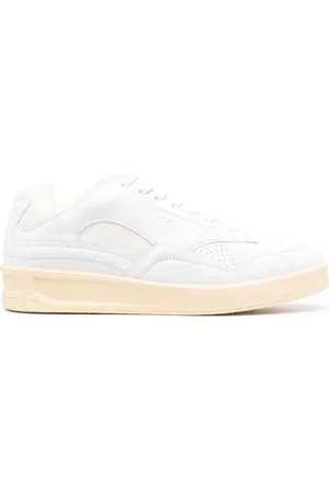 Jil Sander Panelled low-top leather sneakers