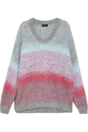 tout a coup Gradient oversized knit sweatshirt