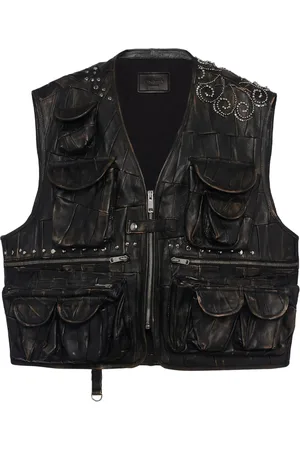Prada Nappa leather patchwork gilet