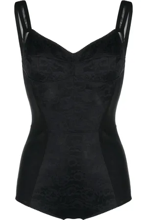 Dolce & Gabbana Floral-lace corset bodysuit