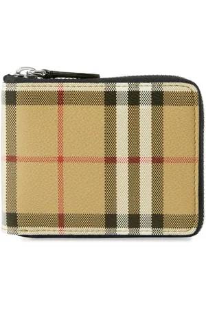 Burberry Checked zipped wallet