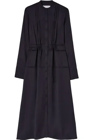 Jil Sander Band-collar midi shirtdress