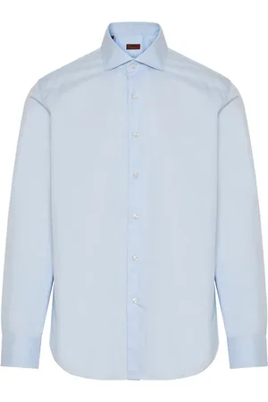 BARBA Cotton botton-up shirt