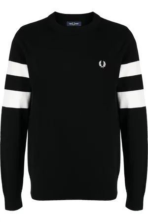 Fred Perry Ringer-embroidered cotton sweatshirt
