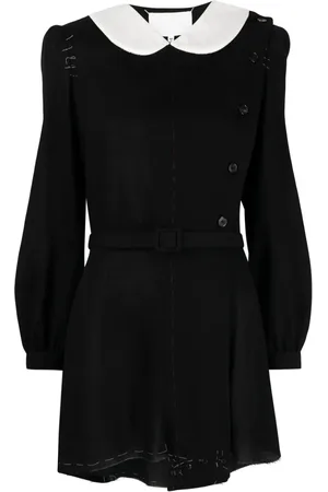 Maison Margiela Peter Pan-collar wool minidress