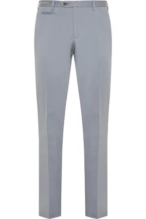 corneliani Pressed-crease tapered trousers