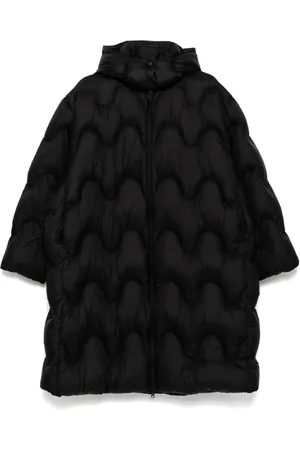 JNBY Wavy-quilted down coat
