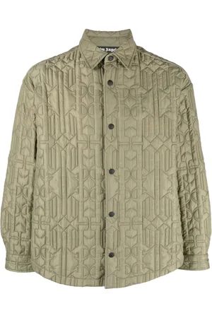 Palm Angels Monogram quilted shirt jacket