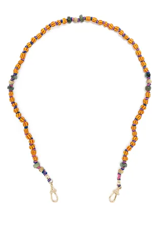 Marie Lichtenberg 9kt yellow Mauli Ghana beaded necklace
