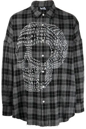 HACULLA Slogan-print skull shirt