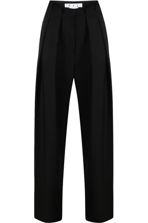OFF-WHITE Embroidered-logo tailored trousers