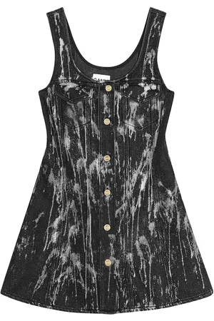 Ganni Brushed-finish mini dress