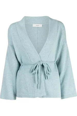 PRINGLE OF SCOTLAND Ribbed-trim tie-waist cardigan