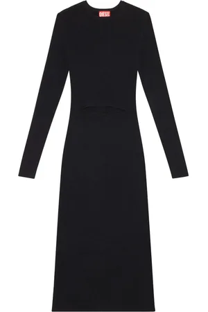 Diesel M-Pelagos cut-out detail midi dress