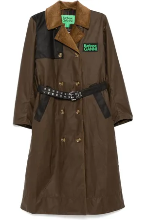 Barbour Wax-coated trench coat