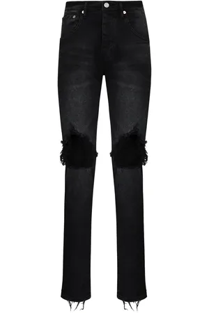 Purple Brand Low-rise " Wash Blowout" slim jeans