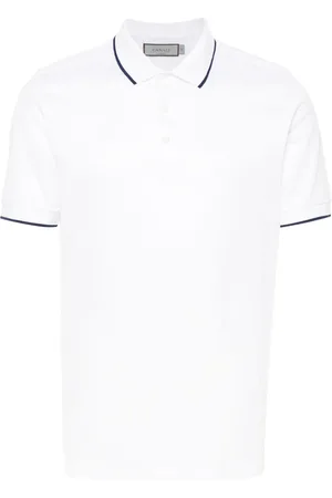 CANALI Contrast-trim polo shirt