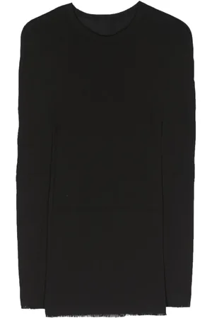 Issey Miyake Fringed fine-knit top