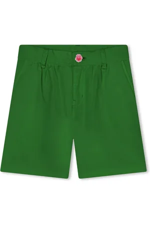 Kenzo Logo-embroidered lyocell-blend shorts