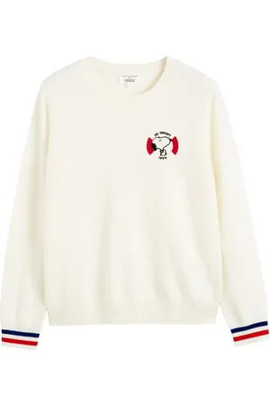 Chinti & Parker X Peanuts Snoopy-appliqu?? jumper
