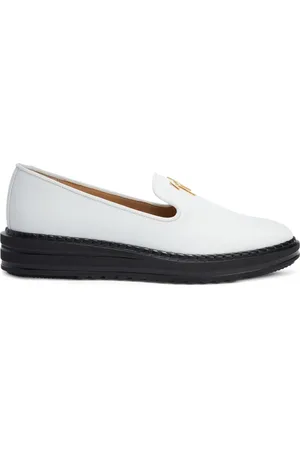 Giuseppe Zanotti Logo-plaque leather loafers