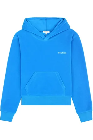 Sporty & Rich Embroidered-logo fleece hoodie